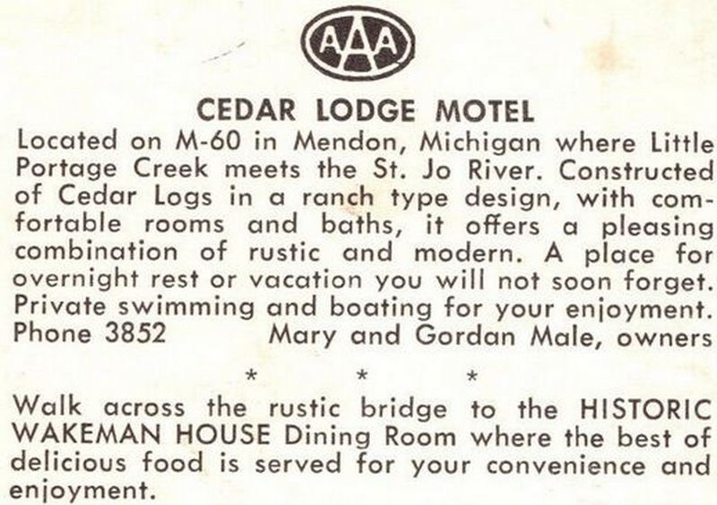 Cedar Lodge Motel - Vintage Postcard